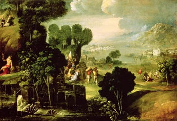 Landscape with Saints